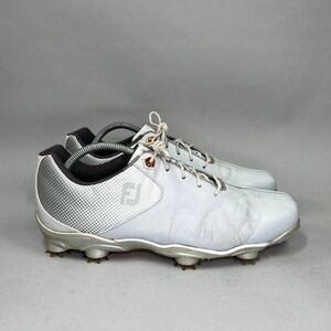 FootJoy Golf Shoes‎ Men's Size 9 White Leather D.N.A. Helix Golf Sneakers